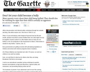 Gazette Op Ed Dec. 9, 2011