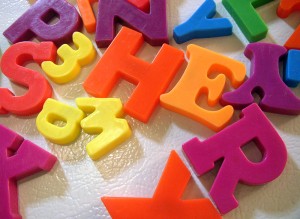 Magnet letters