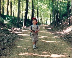 Boy in the woods